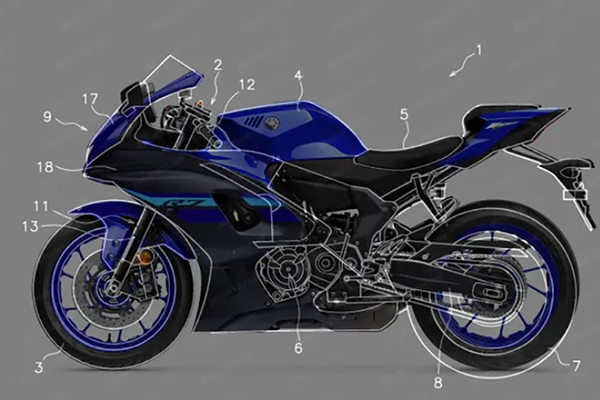 2024 YAMAHA YZF-R7散熱系統專利圖曝光：全新整流罩亮相，暗示改款即將到來？