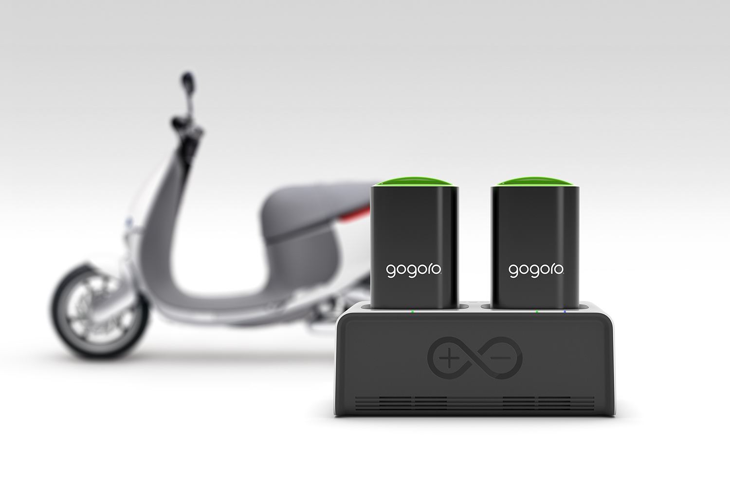 Gogoro GoCharger™智慧電池座隨時隨地讓車主自由充電再奔馳